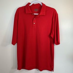 Lone Cypress Men’s Golf Red Polo Shirt Size Large